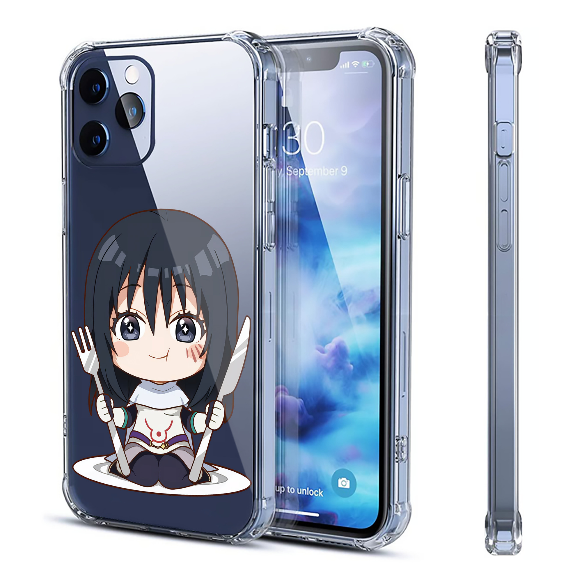（画像用） 転スラ Regarding Reincarnated to Slime 【iPhone 12シリーズ対応】透明スマホケース（クリアソフトケース）